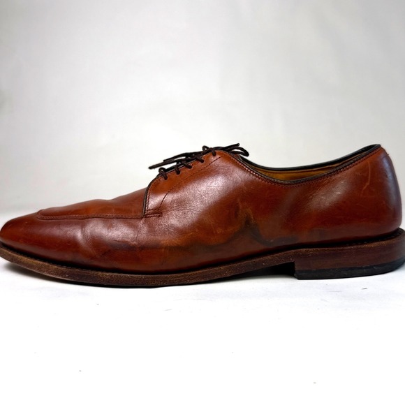 Allen Edmonds Delray Brown Leather Split Toe Derby Dress Shoes Mens 13 B 1298 main image 10